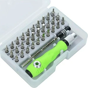 Portable 32-in-1Magnetic Screwdriver Set with Star Torx Phillips Slotted Hex Bits Mini Repair Tool Kit for Phone Multifunctional