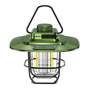 Portable Outdoor Rechargeable LED Portable Camp Lantern Tent Light Camping Light Handle Light for Traveling Hiking Fishing