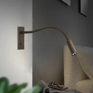 Gooseneck Reading Light Hotel Headboard Reading Lamp Hotel Bedside Reading Wall Lamp Lighting Design Led Bedside Wall Lamp