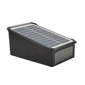 Outdoor Stainless Steel Wall Washer Lamp Solar Power Waterproof IP65 LED for Garden Courtyard House Aisle Balcony Landscape