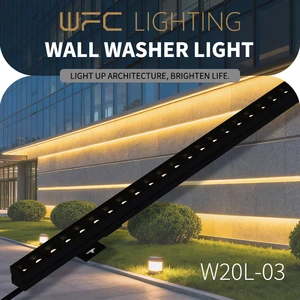Building Decor 24V 15W/18W LED Aluminum Wall Washers IP66 Outdoor RGBW Dimmable High Brightness