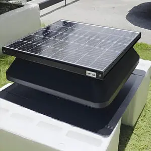 50W 14 Inch Solar Roof Ventilator Solar Attic Fan Solar Powered Roof Exhaust Fan Roof Vent Fan For Warehouse Greenhouse Home