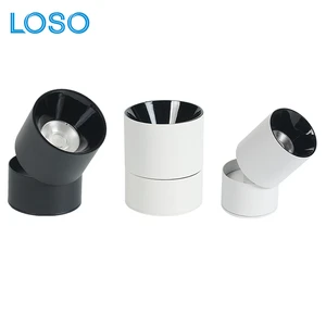 LOSO Factory Direct Foldable Modern 10W 15W 20W Surface Mounted Spot Lamp Indoor Office Home Living Room LED Spot Light