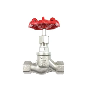 DKV DN15 Stainless Steel 304 S Type Shut Off Globe Valve NPT BSP Thread For Steam Water 200WOG S Type Manual Thread Globe Valve