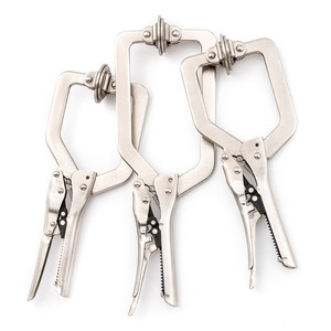 Woodworking Table Tool Jig Pocket Hole Vise Grip Clamp Self Adjusting Locking Face Wood Clamp Locking Automatic c Clamp