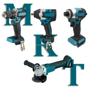 18V Max Cordless Power Tools Combo Set Electric Drill Impact Driver Impact Wrench Grinder Other Hand Electr Tools Kit