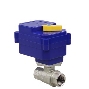Factory Supply 220V 12V 2-Way Smart Brass Motorized Ball Valve, 1/2