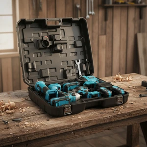Cross-Border New Brushless Lithium Rechargeable Electric Hand Drill Angle Grinder Wrench Hammer Circular Saw Tool Set 6-Month