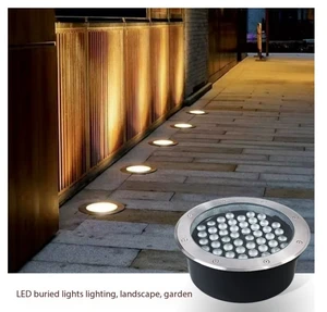 Outdoor Waterproof Led Underground Light Inground Lamp Ip67 Rgb Garden Ground Step Spotlight Pathway Recessed Deck Lights LED Lights