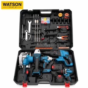 Factory Direct Cordless Electric Tool Set With Power Tools Batteries Charger And Tool Case
