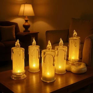 Candle Oil Lamp-Modern Design Small Size Night Light & Ambient Light for Desktop Decoration