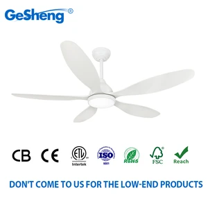Modern Smart 52 Inch 5 Blade Ceiling Fan CB CE ETL 22W Ceiling Fan Certification With Light and Remote Control
