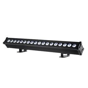 IP65 Outdoor Waterproof LED Bar Linear Wash Light 18x15W RGBWAUV 6in1 Length 1000mm Stage Architecture Bridge Light IP65