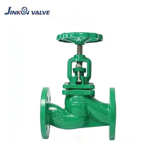 Blue Coated Flanged Globe Valve-DN50 Stainless Steel Stem Carbon Steel Valve High Temperature Manual OEM Water Valve