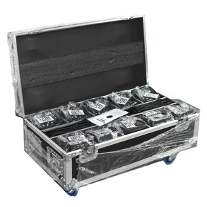 10pcs with Charge case Stage Lighting 6*6in1 18w Led Par Rgbwa Uv 6in1 Wireless DMX Battery Powered Led Uplights