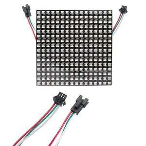 8x8 16x16 8x32 LED Matrix Pixels WS2812B Digital Flexible LED Panel Individually Addressable Full Dream Color DC5V