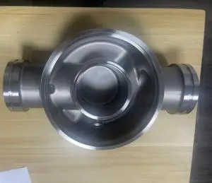 Precision Casting Machined Stainless Steel Three Way Valve Body Fluid Control Housing for Industrial Pipeline