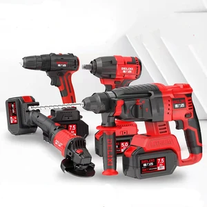 Professional Red Combination of Various Power Tool Sets Complete Accessories Hand Socket Tool Set