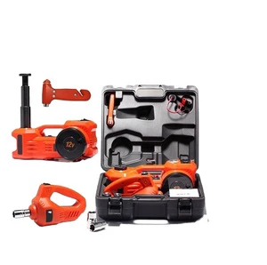 3Ton Hydraulic Trolley Jack 3 in 1 Electric Car Floor Jack Set with Electric Impact Wrench and Tire Inflator Pump