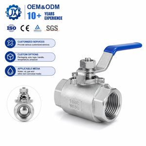 304 316L Stainless Steel Bspt CF8M Two-piece 2PC Internal Thread Floating Ball Valve Manual OEM for Water Gas Oil