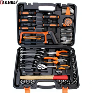 Heavy Duty CR-V Steel Hand Tool Kit Professional Grade Repair Tool Set For Home Garage And Industrial Maintenance