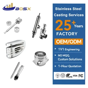 BOSX Casting Services High Precision 316L Stainless Steel Investment Casting Valve Body / Valve Stem for Pipeline