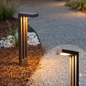 Outdoor LED Bollard Light 60cm Aluminum Garden Path Light 12V Low Voltage Landscape Lighting OEM ODM
