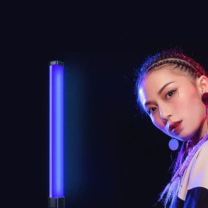 RGB Colorful LED Linear Light Tube Rechargeable Handheld Lamp with Ambient Decorative Fill Light for Indoor Use