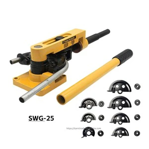 SWG-25 Premium Manual Hydraulic Tube Bender Multi-Functional Stainless Steel/Aluminum Alloy Pipe Bending Machine End-Forming