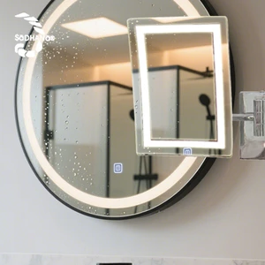 High Quality Modern Wall Mounted Light White Chromium 4W Square Bathroom Decoration Touch On/Off Switch Mirror Led Vanity Lamp