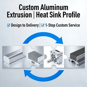 1-Stop Custom CNC Cutting Drilling Tapping Custom 6063 T5 Industrial Power Supply Rectifier Aluminum Extrusion Heat Sink