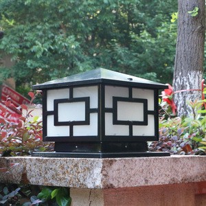 Outdoor Electric IP65 Aluminum Super Bright LED Pillar Gate Lamp For Villa Garden Porch Home Landscape Lighting