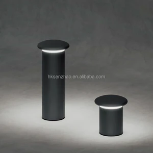 SENZHAO Modern Tube LED Garden Bollard Lamp Two Sizes Aluminum Waterproof Outdoor Path Light Ambient Landscape Lighting