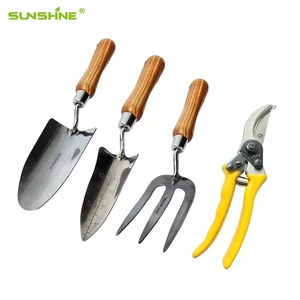 SUNSHINE Champion Garden Tools Set Stainless Steel 4pcs Set Hand Garden Tools