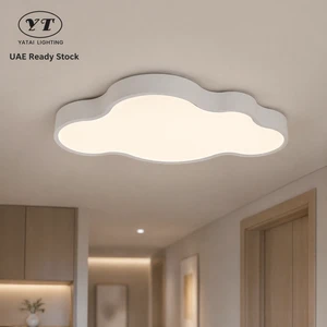Modern Acrylic Iron Ceiling Light Remote Dimmable Tri Color Surface Mount Indoor Home Decoration For Bedroom Living Room
