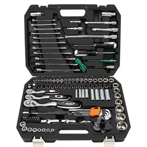 Automotive repair tool kit, car repair and maintenance socket wrench set, multi-functional socket combination set