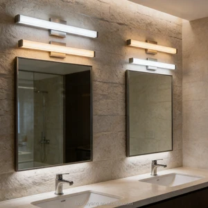 Bathroom Mirror Lighting IP54 LED Vanity Light Acrylic Compliant for Damp Locations Wall Lamps Integrated