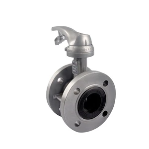 High Quality Flange Butterfly Valve for Food Grade Liquid Flow Control Manufacturer Wholesale for High Temperature Water