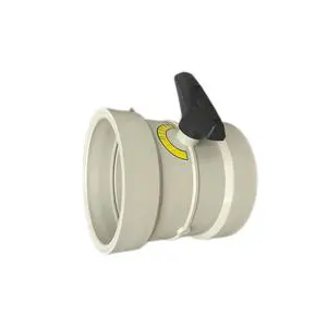 Pneumatic Gas Air Duct Control Valve PP Polypropylene PVC Exhaust Control Valve