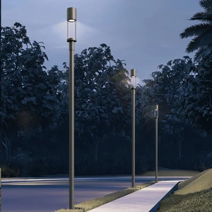 Cylindrical LED Garden Column Light IP65 2M-4.5M Park Landscape Lamp Factory Wholesale Direct