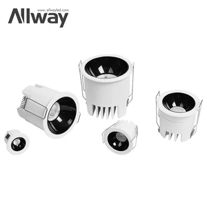Modernization Commercial Aluminum LED Downlight Housing Customizable Wattage Easy Installation Indoor Use 30000 Hours Dimmable