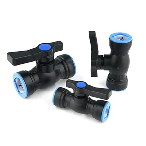 Pp Push Fitting High Quality Pn10 Ball Valve For Water Supply And Dirp Systems Irrigation