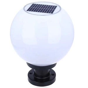 Solar Lights Home Outdoor Waterproof 12LED Gate Post Pillar Spherical Column Light