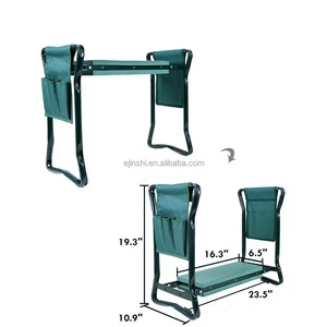 Multifunctional Folding Garden Kneeler And Seat With Tool Pouches