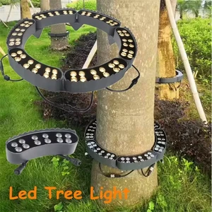 Outdoor Aluminum LED Tree Wrap Light IP65 Waterproof DC/AC RGB Color Temperature Remote Control For Garden Park Landscape