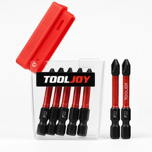 Tooljoy Factory Supply Heavy Duty Magnetic S2 Steel Phillips Screwdriver Bits Single End Impact Bits Wholesale For Repair
