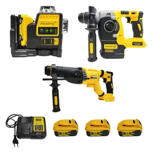 13-Piece 18V DW Power Tool Combo Set with Brushless Motors, Includes Lithium-Ion Battery and Charger, for Home Renovation