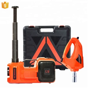 12v Impact Wrench & Mini Hydraulic Jack Tool Set with 5T Load Capacity and 150psi Pressure
