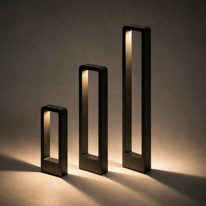 Modern Minimalist IP55 Waterproof 7W LED Bollard Light Aluminum Outdoor Lawn Lamp AC85-265V Fixed Beam Landscape Warm White