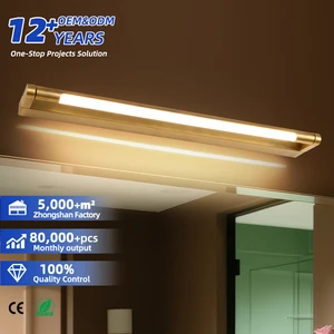 OEM ODM Modern Metal Vanity Lighting Wall Sconce LED Mirror Lamps with Aluminum for Bathroom Vanity Mirror IP44 Rated Dimmable